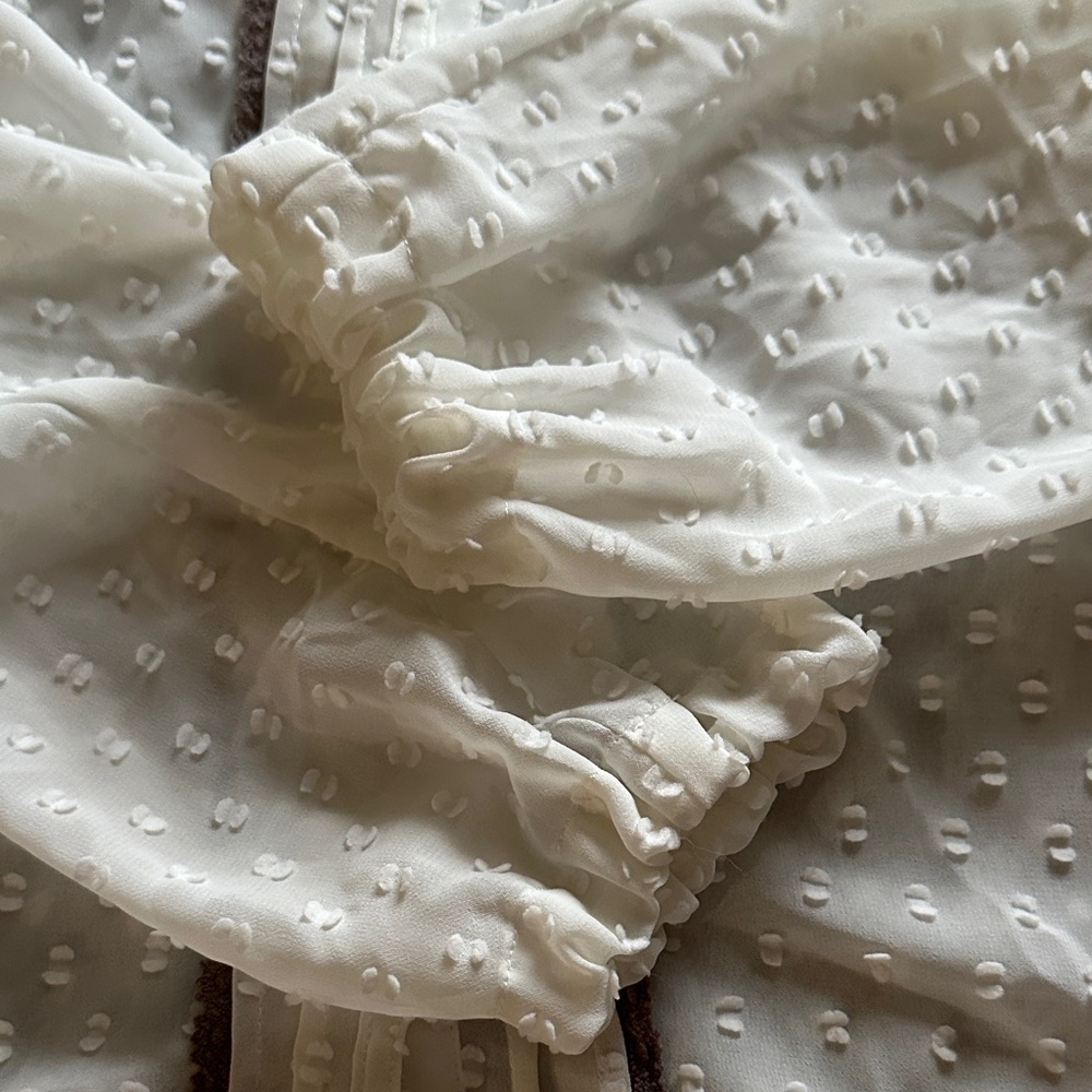 NWT Matilda Jane Cream Button-Up Blouse - Picture 7 of 9